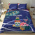 Personalized Cayman Islands Bedding Set Coat Of Arms Tropical Flowers
