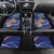 Personalized Cayman Islands Car Mats Coat Of Arms Tropical Flowers