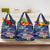 Personalized Cayman Islands Grocery Bag Coat Of Arms Tropical Flowers