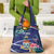 Personalized Cayman Islands Grocery Bag Coat Of Arms Tropical Flowers