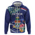 Personalized Cayman Islands Hoodie Coat Of Arms Tropical Flowers