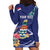 Personalized Cayman Islands Hoodie Dress Coat Of Arms Tropical Flowers