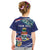 Personalized Cayman Islands Kid T Shirt Coat Of Arms Tropical Flowers
