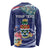 Personalized Cayman Islands Long Sleeve Shirt Coat Of Arms Tropical Flowers