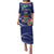 Personalized Cayman Islands Puletasi Coat Of Arms Tropical Flowers