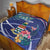 Personalized Cayman Islands Quilt Coat Of Arms Tropical Flowers