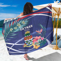 Personalized Cayman Islands Sarong Coat Of Arms Tropical Flowers