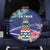 Personalized Cayman Islands Spare Tire Cover Coat Of Arms Tropical Flowers