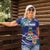 Personalized Cayman Islands Women Polo Shirt Coat Of Arms Tropical Flowers