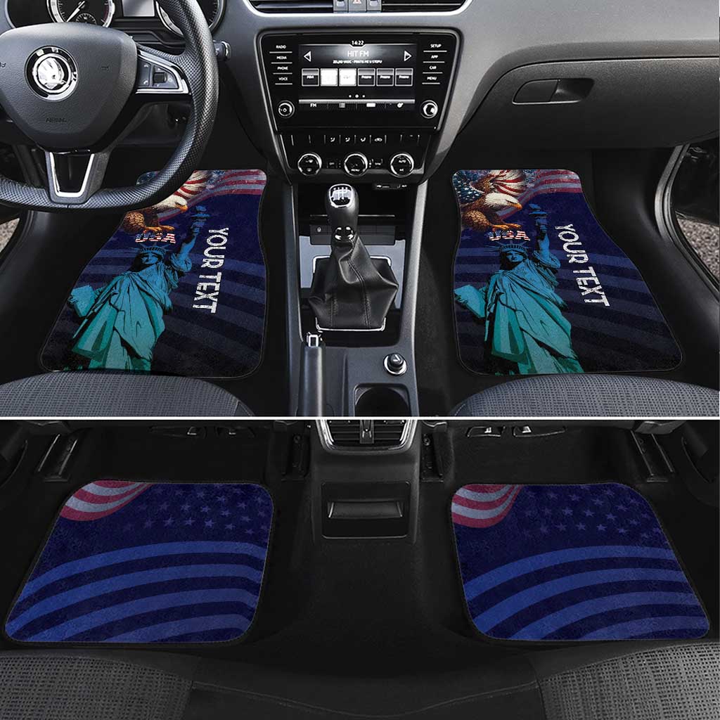 Fourth Of July USA Car Mats Eagle - Statue Of Liberty