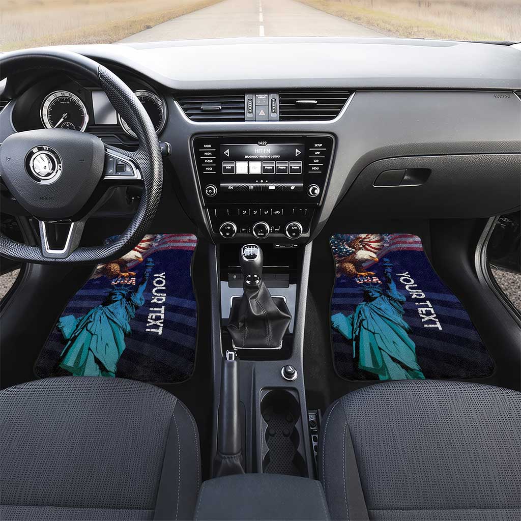 Fourth Of July USA Car Mats Eagle - Statue Of Liberty