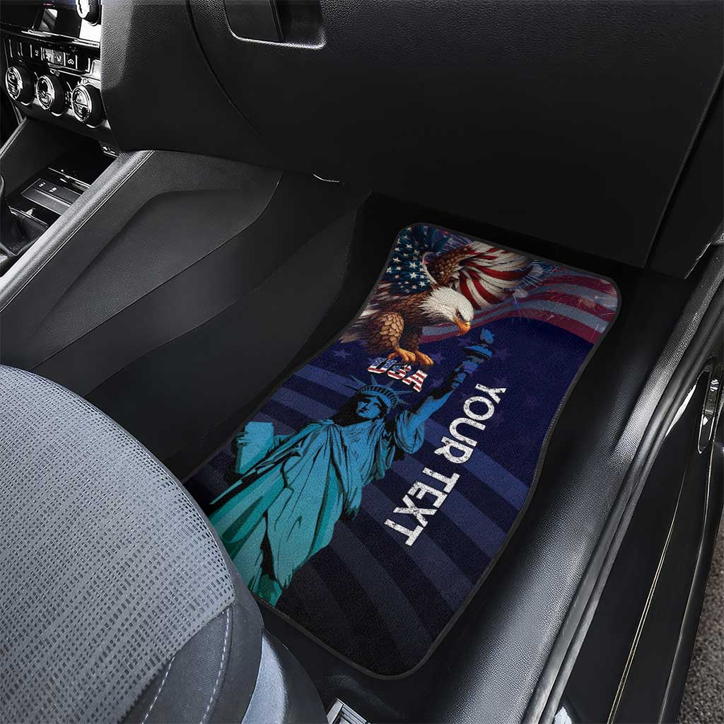 Fourth Of July USA Car Mats Eagle - Statue Of Liberty
