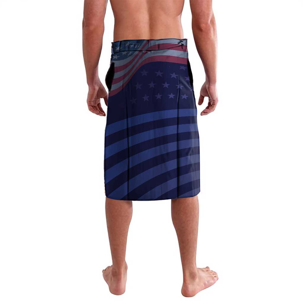 Personalized Fourth Of July USA Lavalava Eagle - Statue Of Liberty