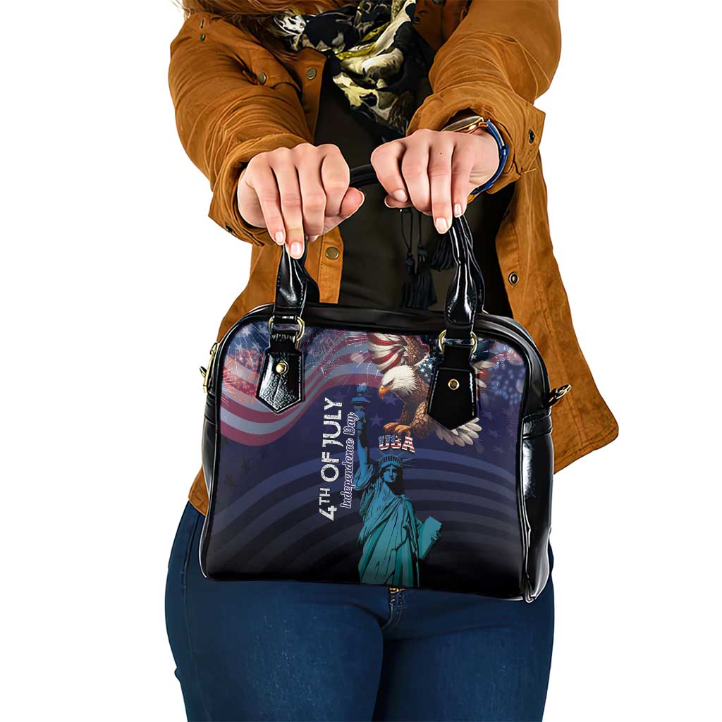 Fourth Of July USA Shoulder Handbag Eagle - Statue Of Liberty