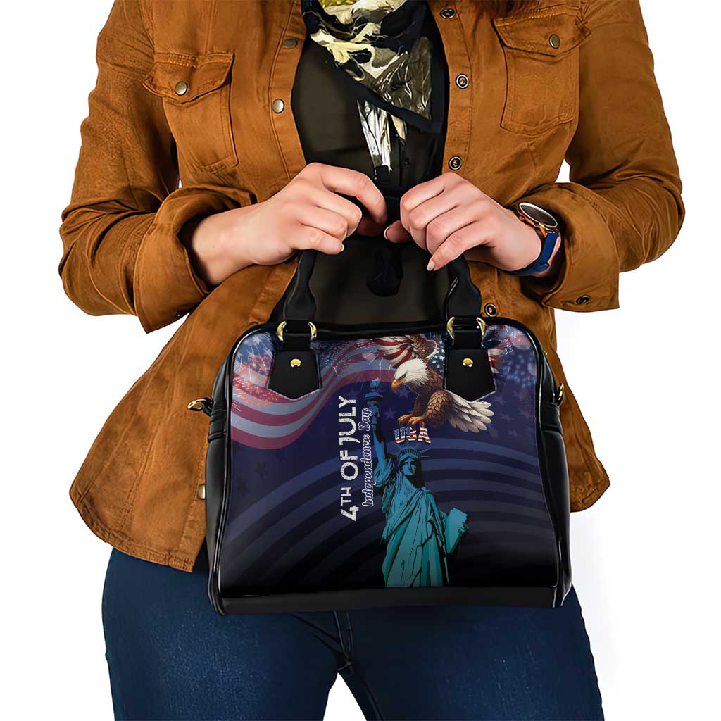 Fourth Of July USA Shoulder Handbag Eagle - Statue Of Liberty