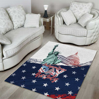 Fourth Of July Area Rug Happy USA Independence Day