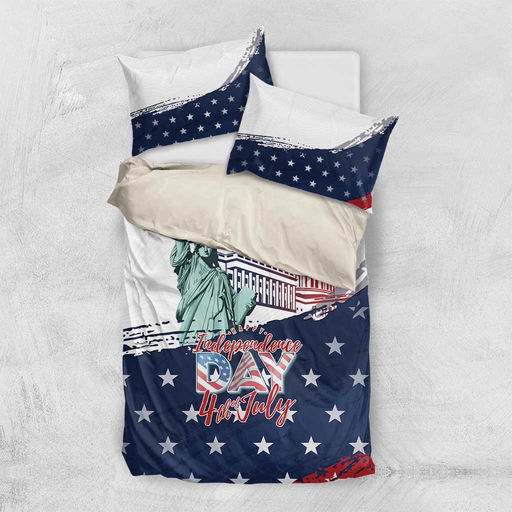 Fourth Of July Bedding Set Happy USA Independence Day