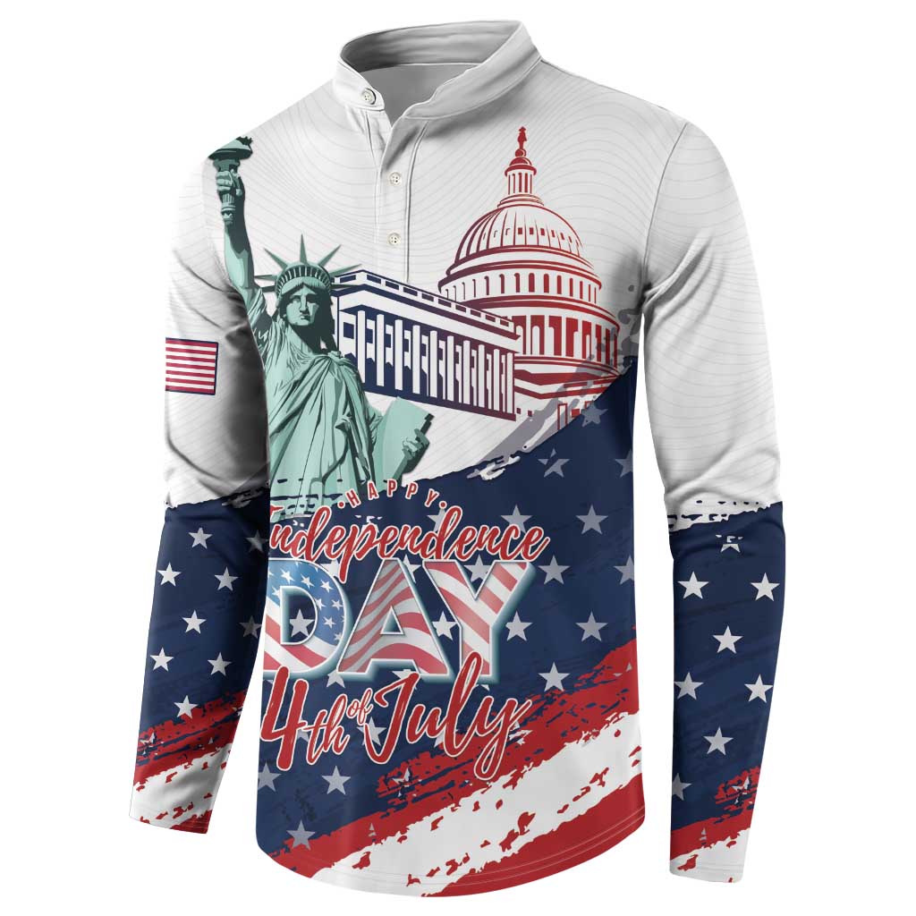 Personalized Fourth Of July Button Sweatshirt Happy USA Independence Day