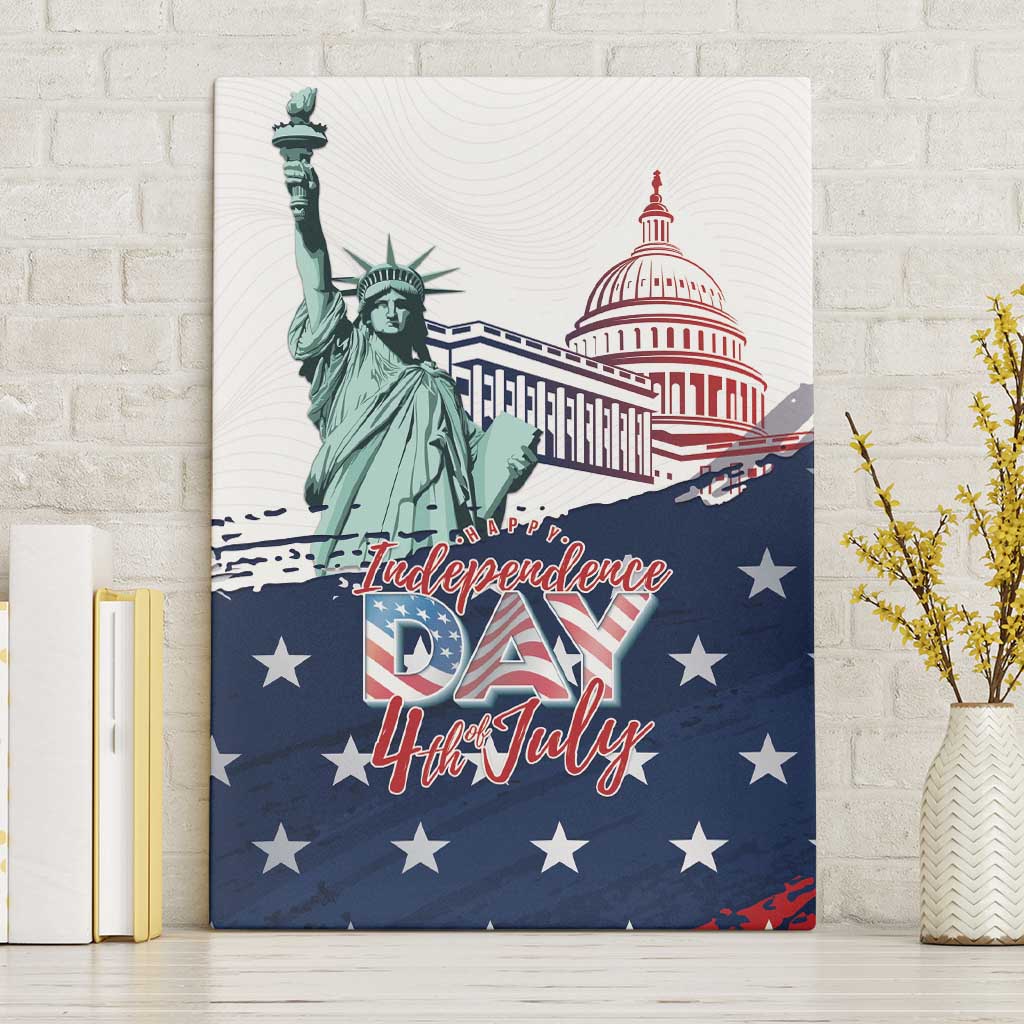 Fourth Of July Canvas Wall Art Happy USA Independence Day