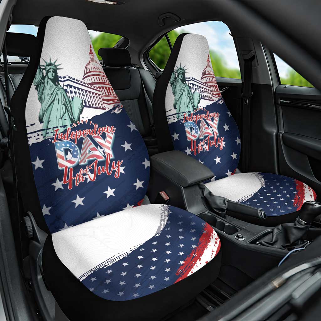 Fourth Of July Car Seat Cover Happy USA Independence Day