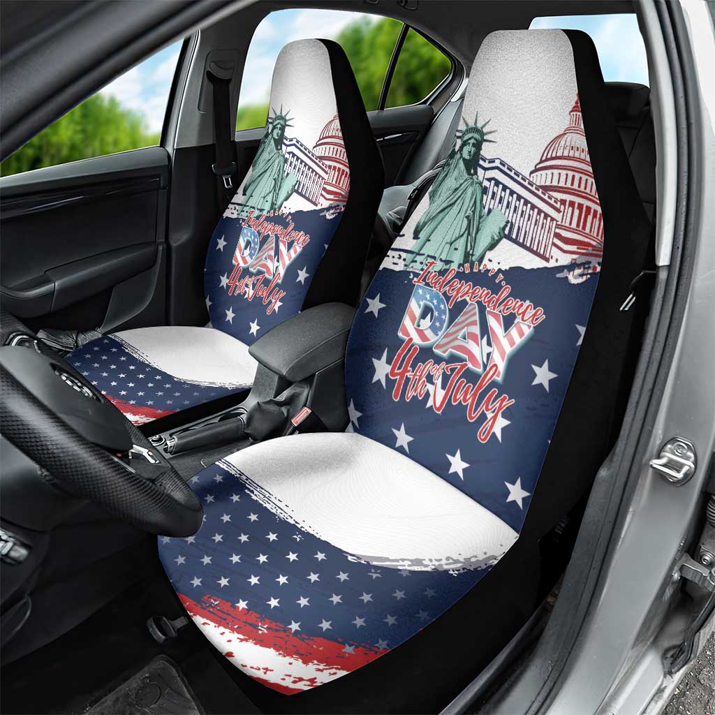 Fourth Of July Car Seat Cover Happy USA Independence Day