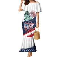 Personalized Fourth Of July Family Matching Mermaid Dress and Hawaiian Shirt Happy USA Independence Day