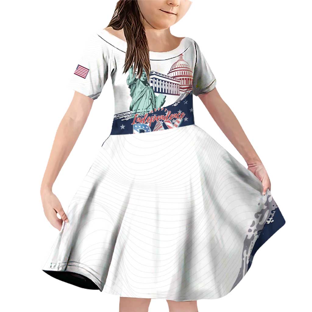 Personalized Fourth Of July Family Matching Off Shoulder Short Dress and Hawaiian Shirt Happy USA Independence Day