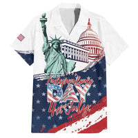 Personalized Fourth Of July Family Matching Short Sleeve Bodycon Dress and Hawaiian Shirt Happy USA Independence Day