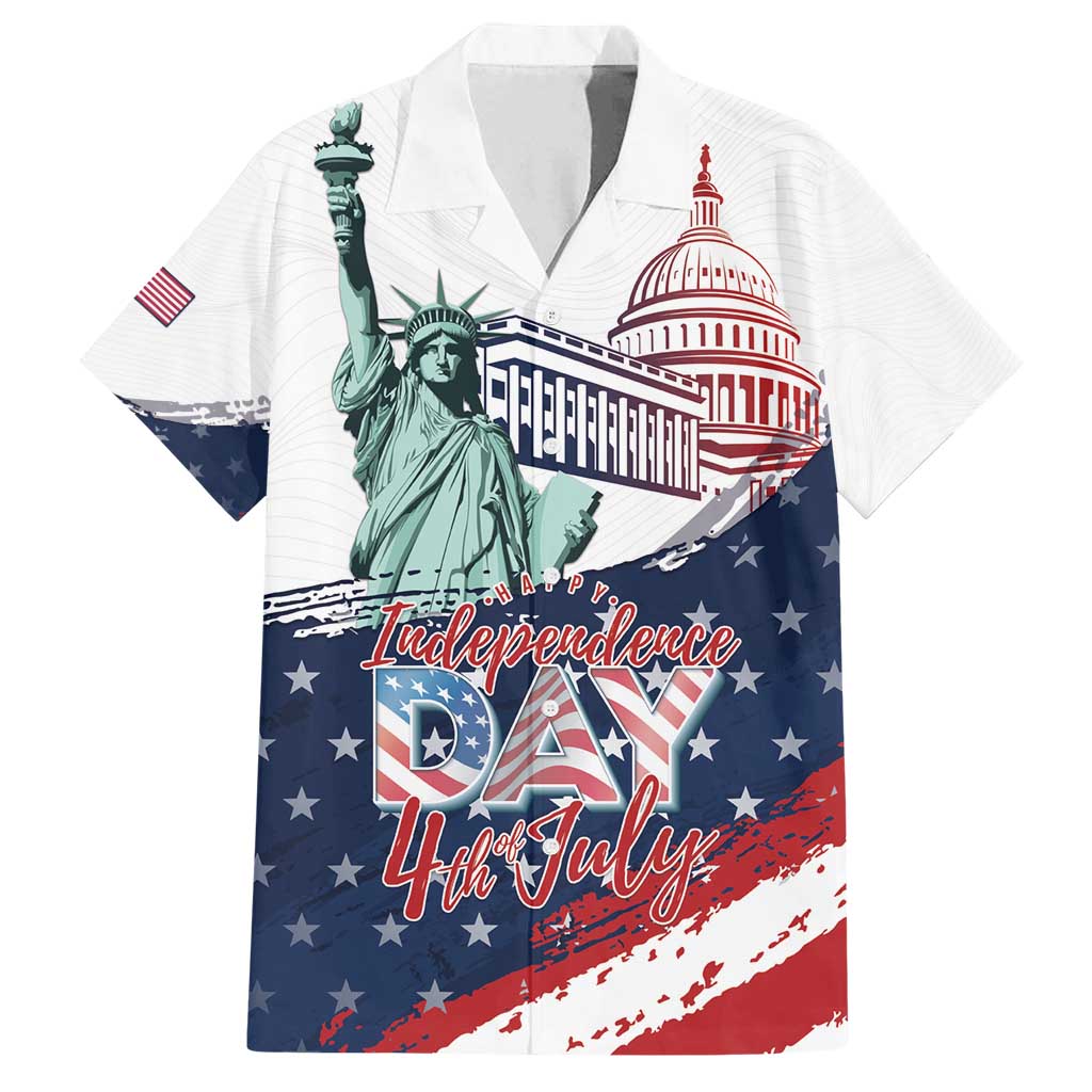 Personalized Fourth Of July Family Matching Summer Maxi Dress and Hawaiian Shirt Happy USA Independence Day