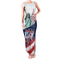 Personalized Fourth Of July Family Matching Tank Maxi Dress and Hawaiian Shirt Happy USA Independence Day