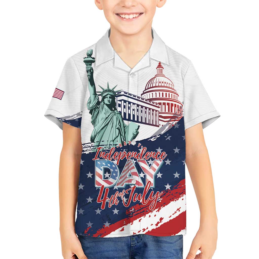 Personalized Fourth Of July Family Matching Tank Maxi Dress and Hawaiian Shirt Happy USA Independence Day