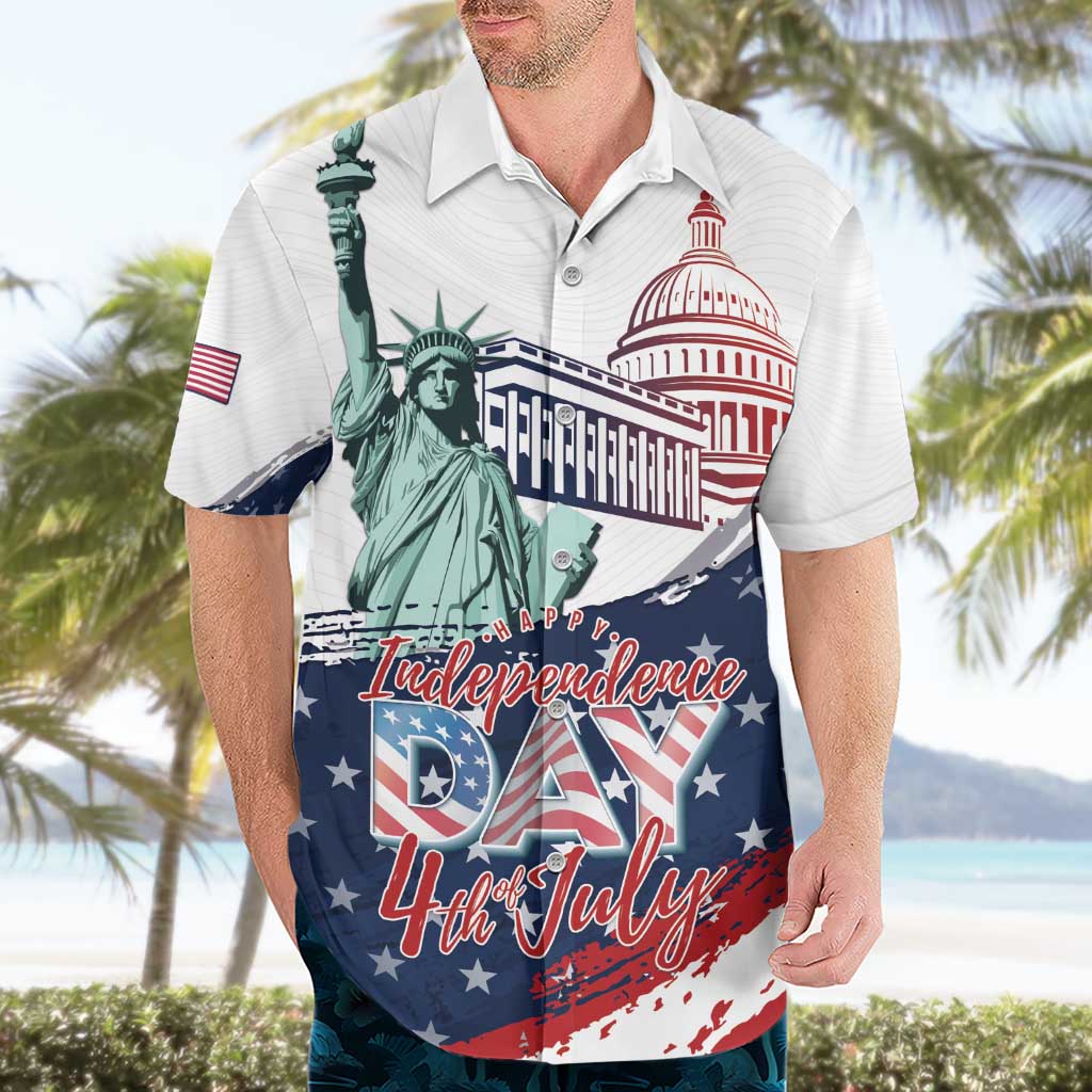 Personalized Fourth Of July Hawaiian Shirt Happy USA Independence Day