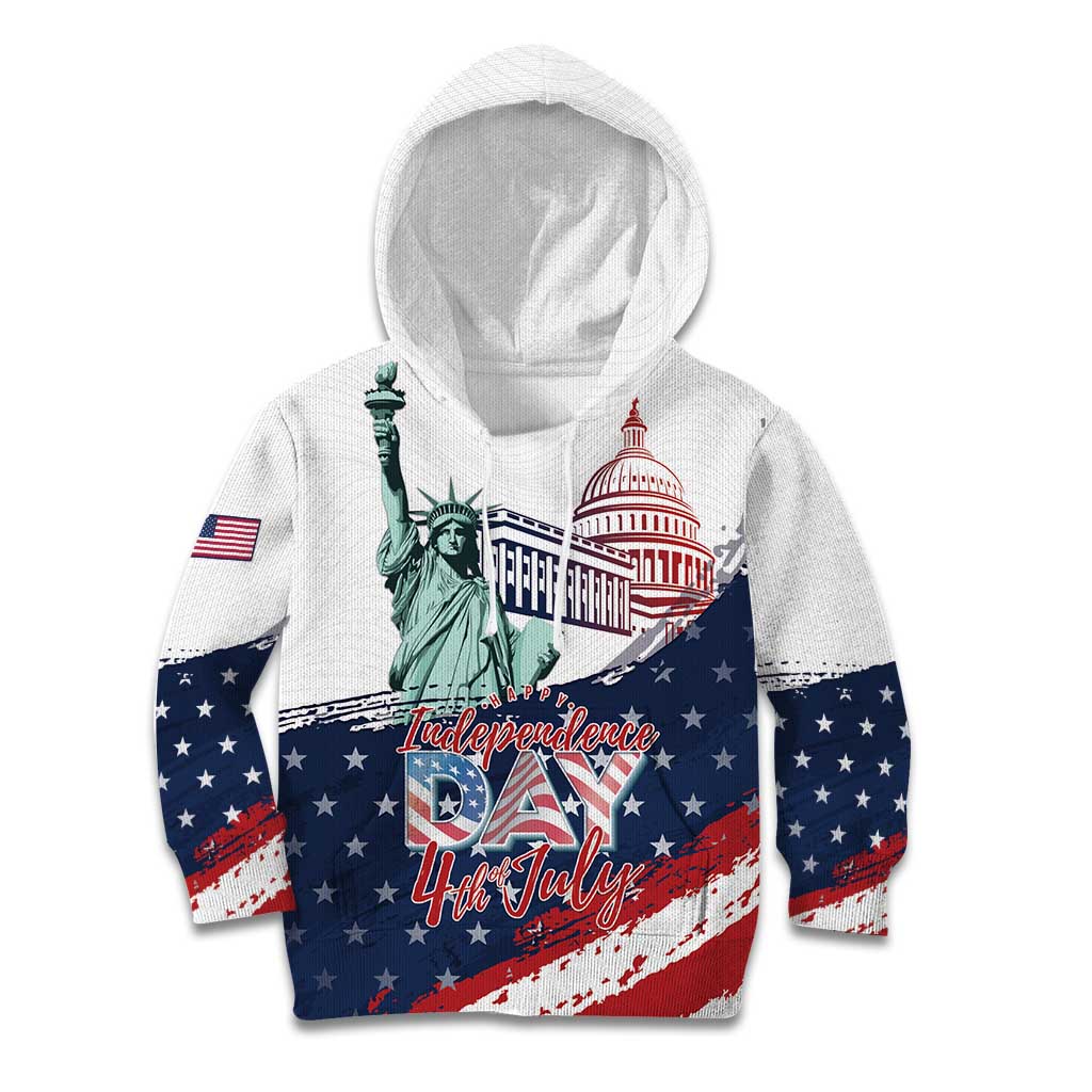 Personalized Fourth Of July Kid Hoodie Happy USA Independence Day