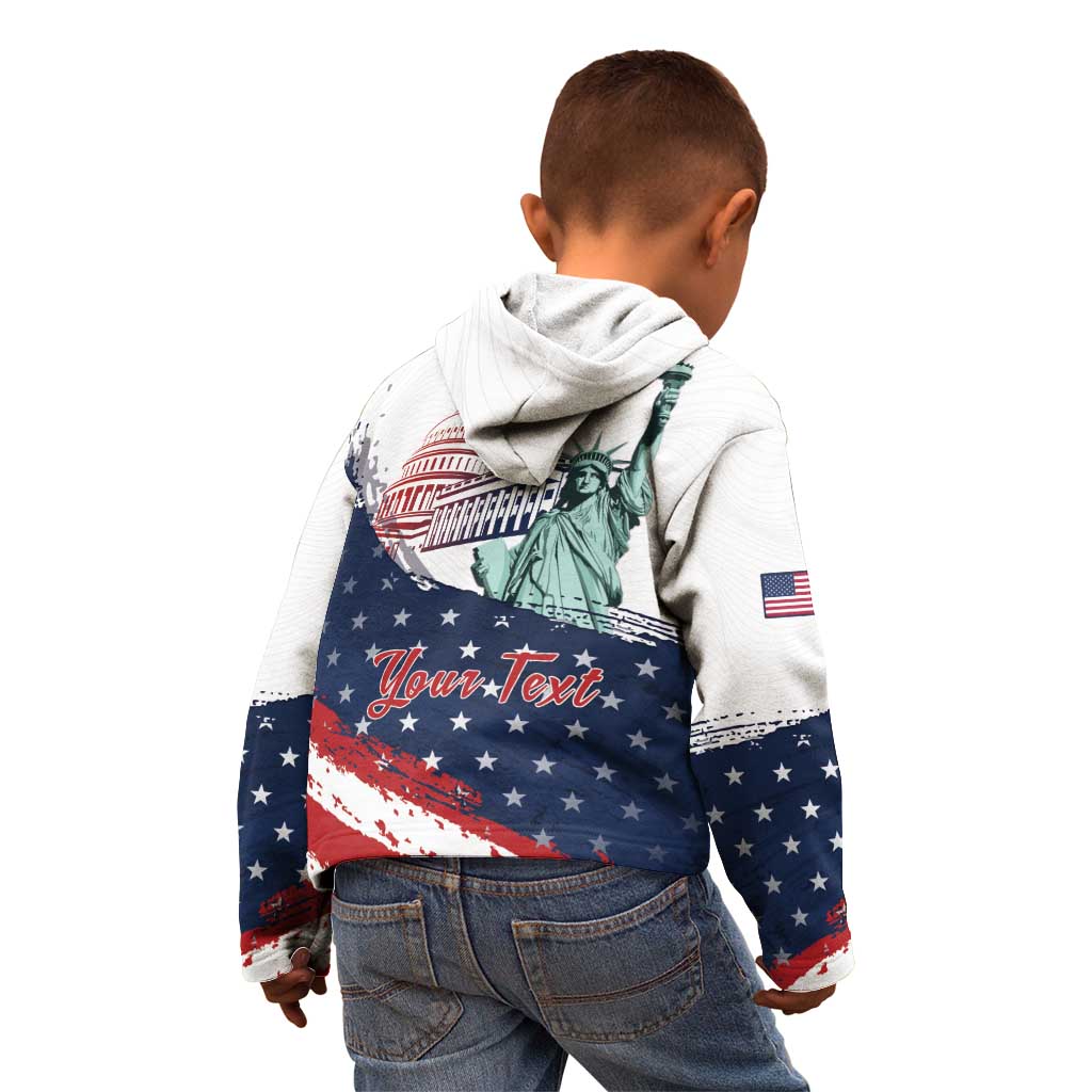 Personalized Fourth Of July Kid Hoodie Happy USA Independence Day