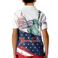 Personalized Fourth Of July Kid Polo Shirt Happy USA Independence Day