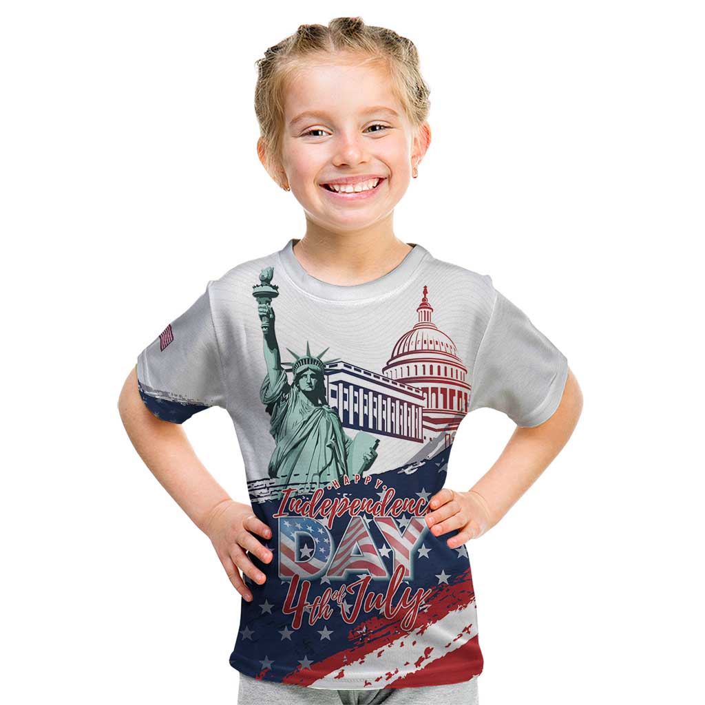 Personalized Fourth Of July Kid T Shirt Happy USA Independence Day