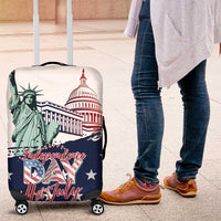 Fourth Of July Luggage Cover Happy USA Independence Day