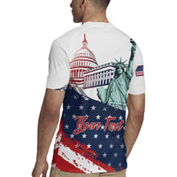 Personalized Fourth Of July Rugby Jersey Happy USA Independence Day
