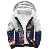 Personalized Fourth Of July Sherpa Hoodie Happy USA Independence Day