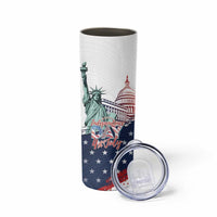 Personalized Fourth Of July Skinny Tumbler Happy USA Independence Day