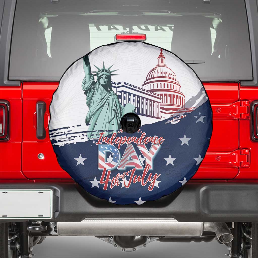 Fourth Of July Spare Tire Cover Happy USA Independence Day
