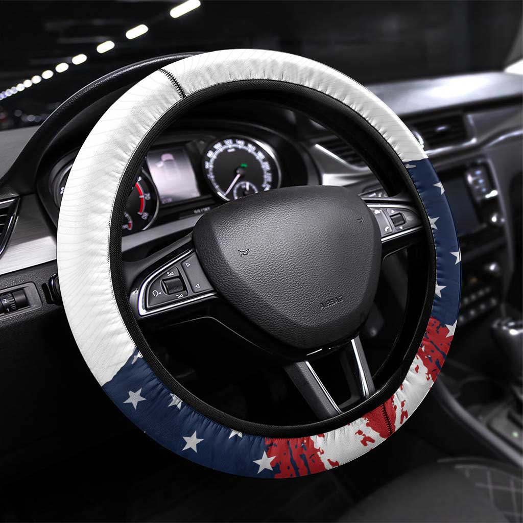 Fourth Of July Steering Wheel Cover Happy USA Independence Day
