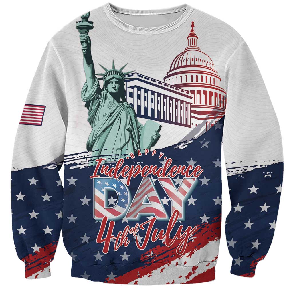 Personalized Fourth Of July Sweatshirt Happy USA Independence Day
