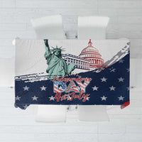 Fourth Of July Tablecloth Happy USA Independence Day