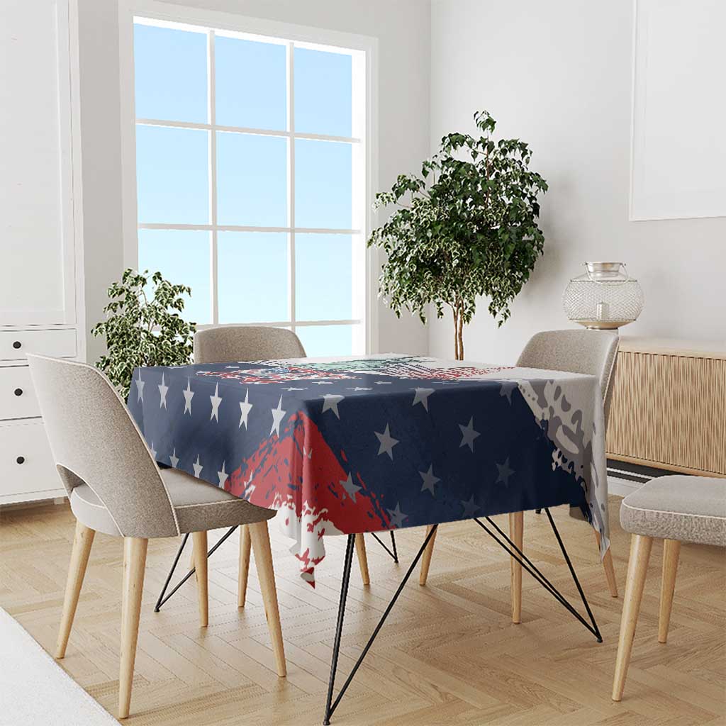 Fourth Of July Tablecloth Happy USA Independence Day