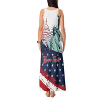 Personalized Fourth Of July Tank Maxi Dress Happy USA Independence Day