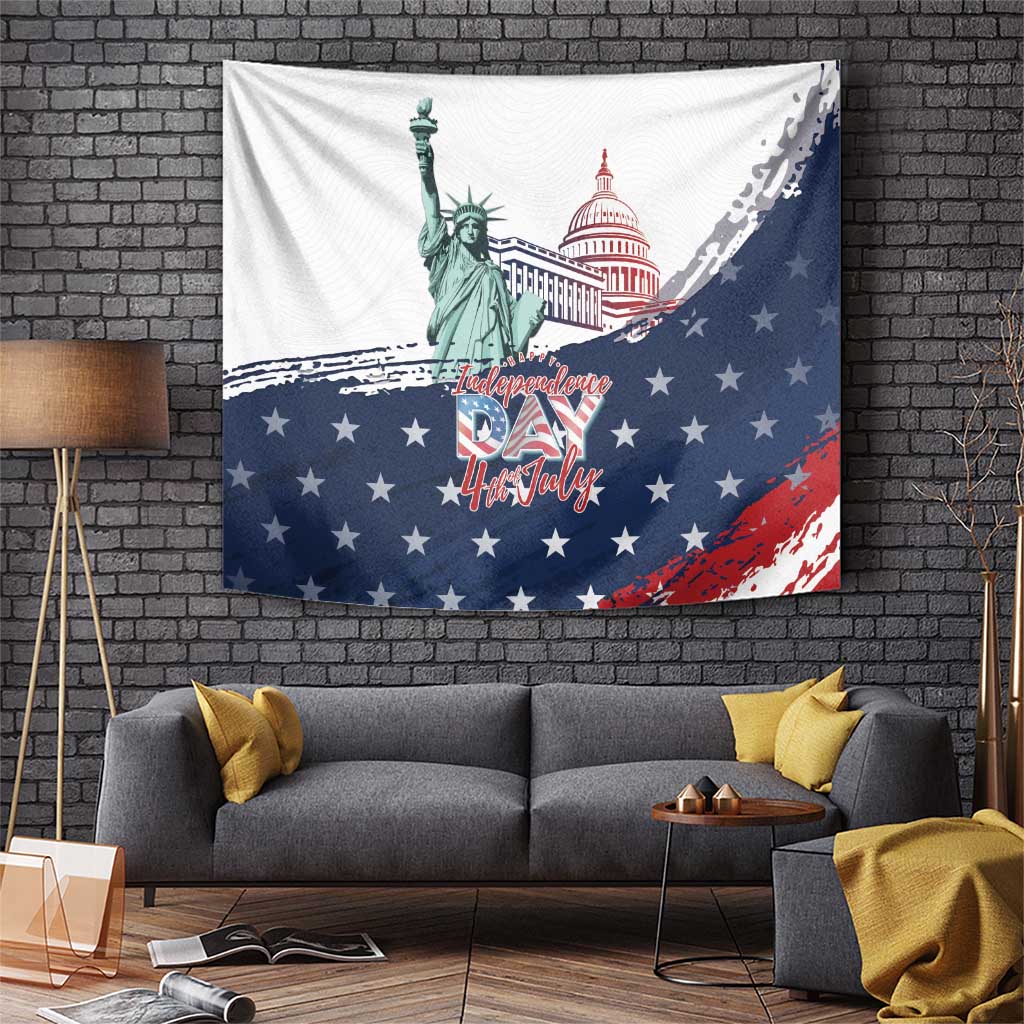 Fourth Of July Tapestry Happy USA Independence Day