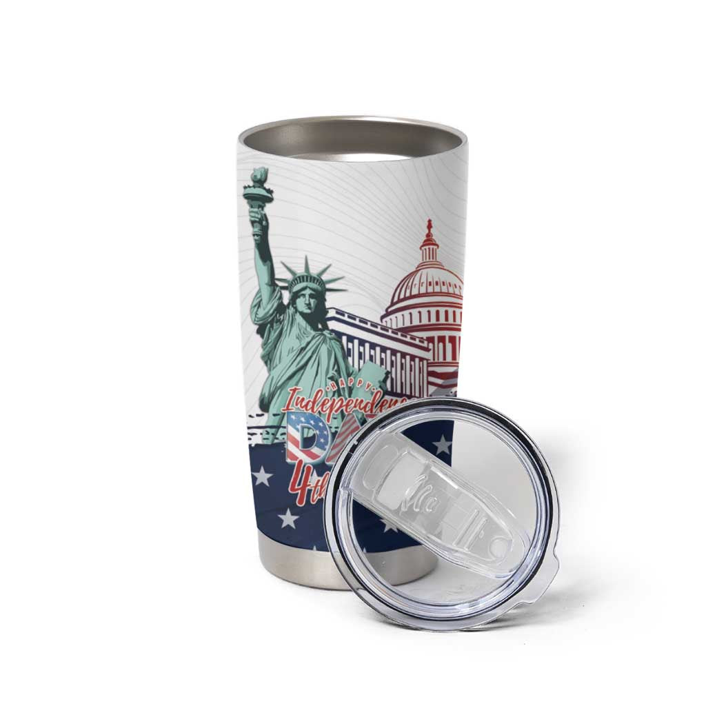 Personalized Fourth Of July Tumbler Cup Happy USA Independence Day