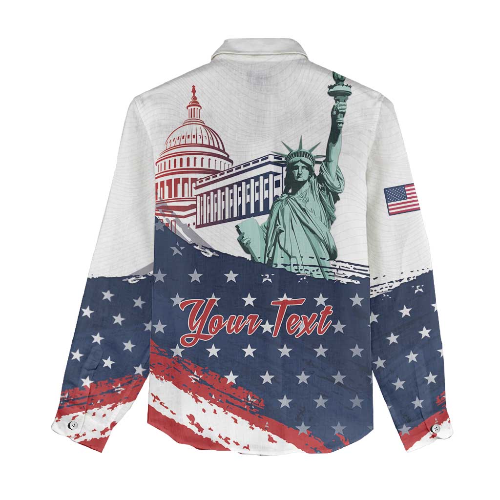 Personalized Fourth Of July Women Casual Shirt Happy USA Independence Day