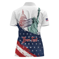Personalized Fourth Of July Women Polo Shirt Happy USA Independence Day